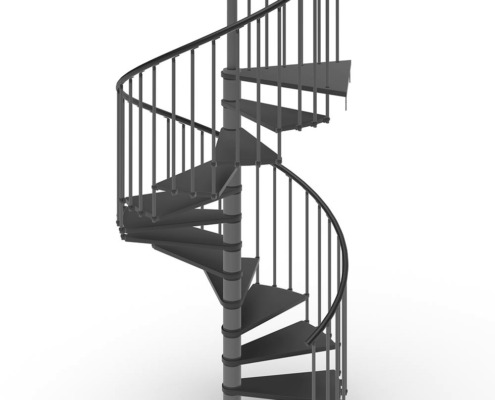 Phola-Spiral-staircase---Lacquered-black-and-dark-grey-steel