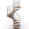 Phola_Spiral-staircase-Walnut-and-silver-steel
