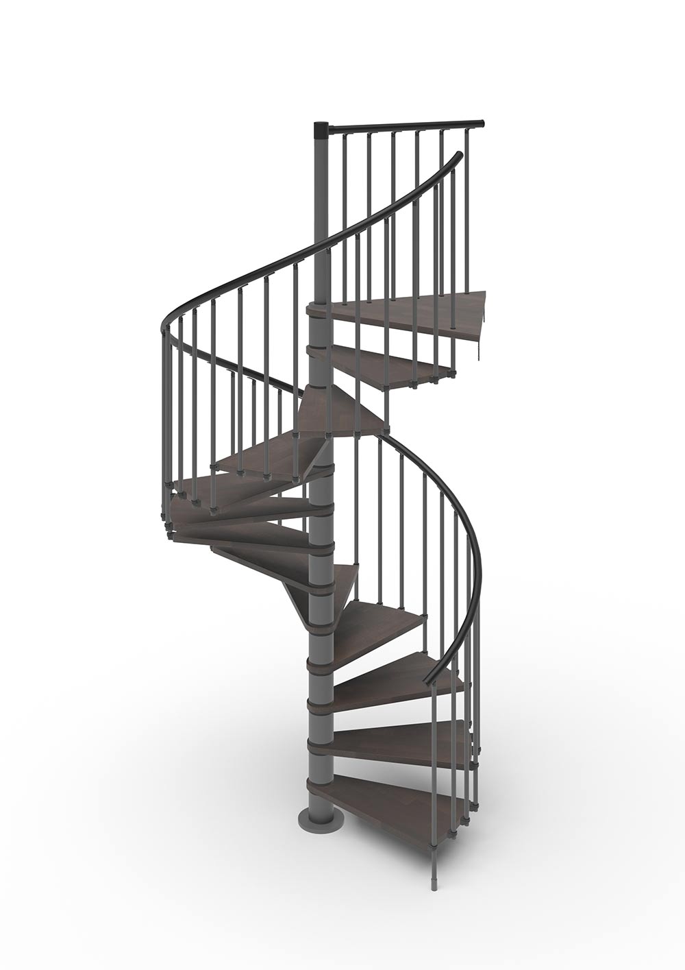 Phola_Spiral-staircase-Wenge-and-dark-grey-steel