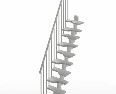 Mini_Stair-Rectilinear-Shape-(Straight)-11-Steps_Cement-89_Silver-Grey