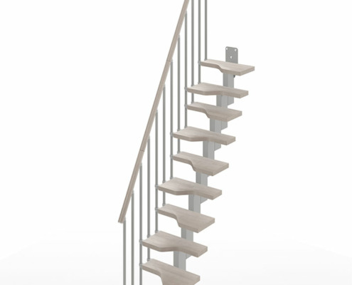 Mini_Stair-Rectilinear-Shape-(Straight)-11-Steps_Dove-87_Silver-Grey