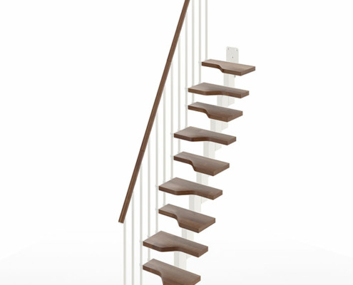 Mini_Stair-Rectilinear-Shape-(Straight)-11-Steps_Walnut-25_White