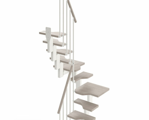 Mini_Stair-U-Shape-(2-turn)-11-Steps_Dove-87_White