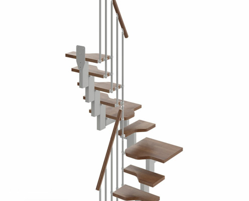 Mini_Stair-U-Shape-(2-turn)-11-Steps_Walnut-25_Silver-Grey